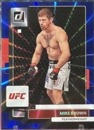 Mike Brown 2023 Panini Donruss UFC Base #133 Blue Laser