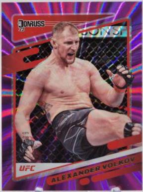 Alexander Volkov 2022 Panini Donruss UFC Base #33 Purple Laser