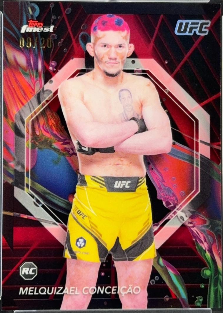 Melquizael Conceição 2024 Topps Finest UFC Base Common #34 Red Black Vapor Refractor