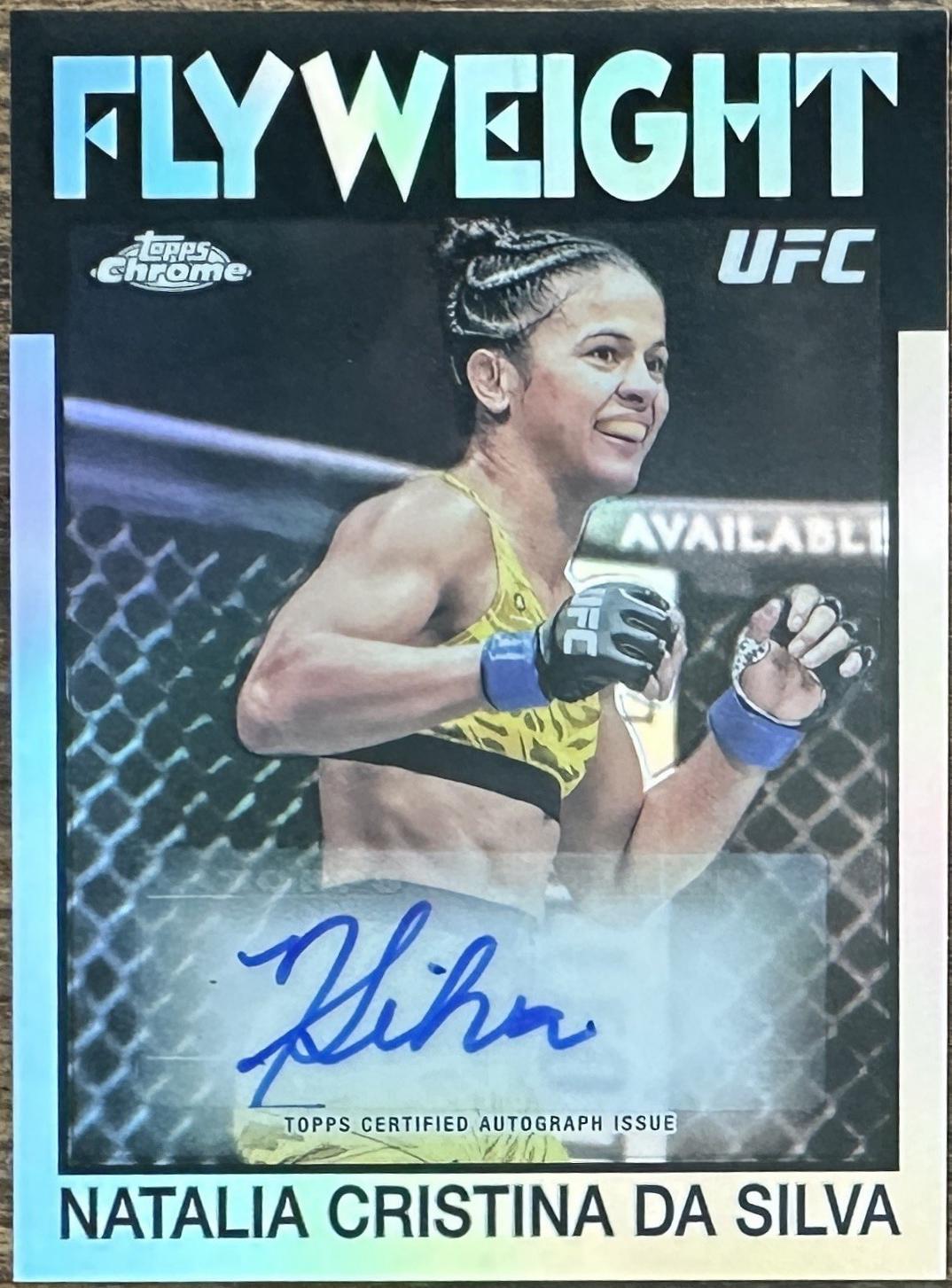 Natalia Silva 2026 Topps Chrome UFC 1986 Topps Signatures #86S-NS Refractor