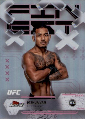 Joshua Van 2025 Topps Finest UFC Base Common #78 Superfractor
