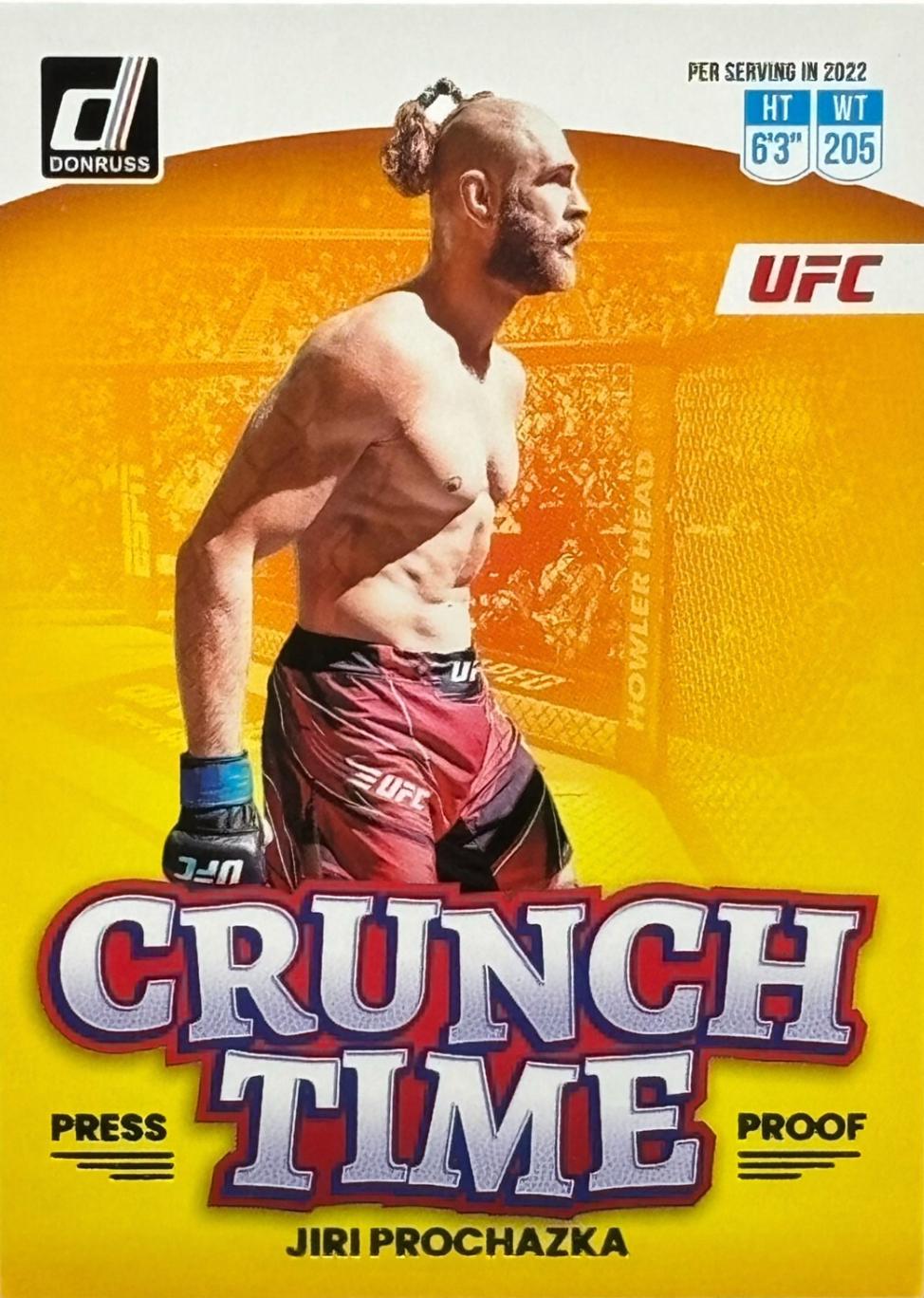 Jiri Prochazka 2023 Panini Donruss UFC Crunch Time #19 Press Proof Silver