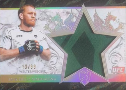 Jack Della Maddalena 2025 Topps Royalty UFC Star Relics #SR-JA Green