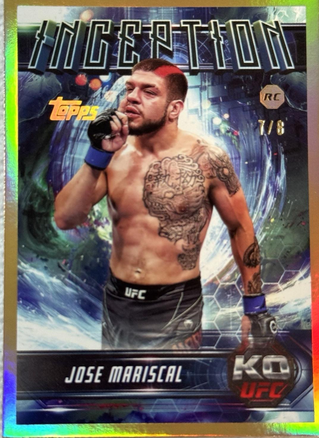 Jose Mariscal 2025 Topps Knockout UFC Inception #IN-87 Gold