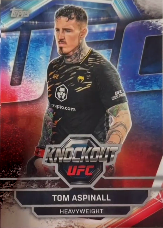 Tom Aspinall 2026 Topps Knockout UFC Base #35 Gold