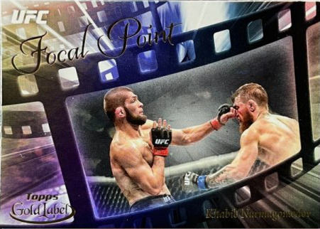 Khabib Nurmagomedov 2024 Topps Gold Label UFC Focal Point #FP-25 Gold