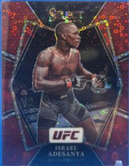 Israel Adesanya 2022 Panini Select UFC Premier Level #121 Red Disco