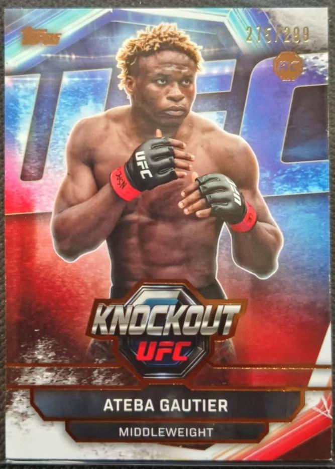 Ateba Gautier 2026 Topps Knockout UFC Base #96 Bronze