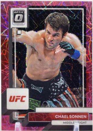 Chael Sonnen 2023 Panini Donruss Optic UFC Base #2 Pink Velocity