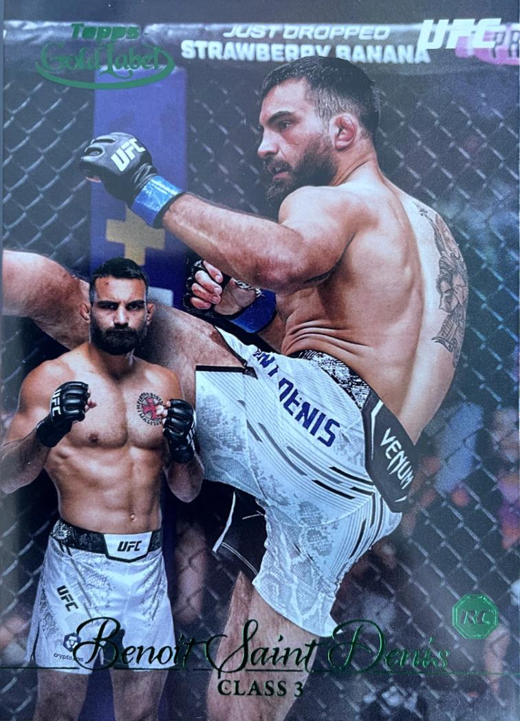 Benoit Saint Denis 2024 Topps Gold Label UFC Base Class III #30 Green