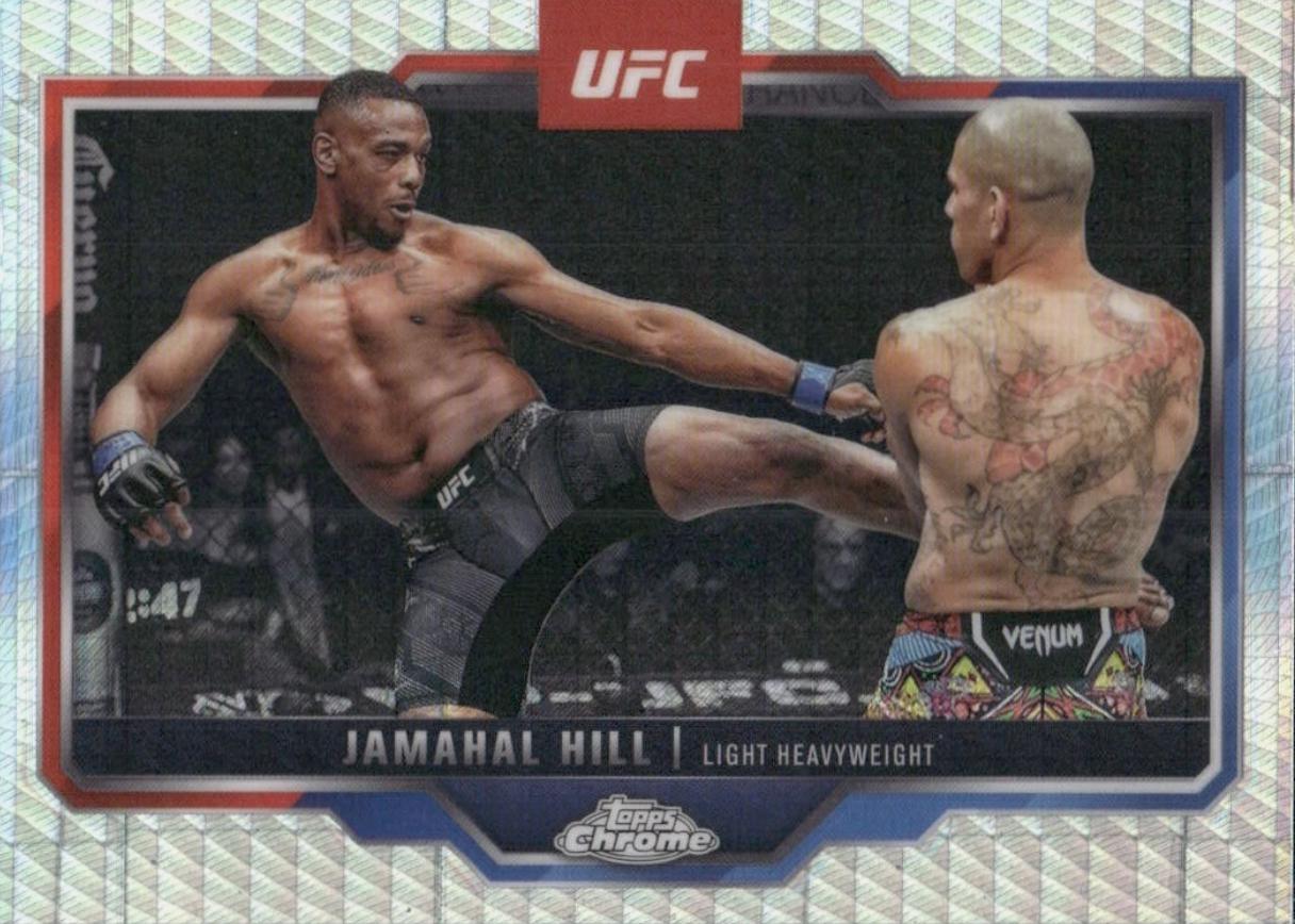 Jamahal Hill 2025 Topps Chrome UFC Base #170 Prism Refractor