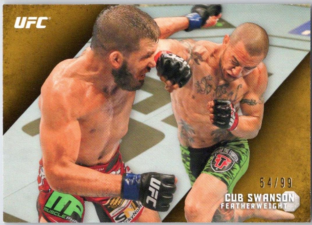 Cub Swanson 2015 Topps UFC Knockout Base #18 Gold
