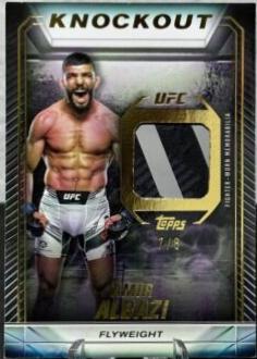 Amir Albazi 2024 Topps Knockout UFC Knockout Relics #KR-AA Gold