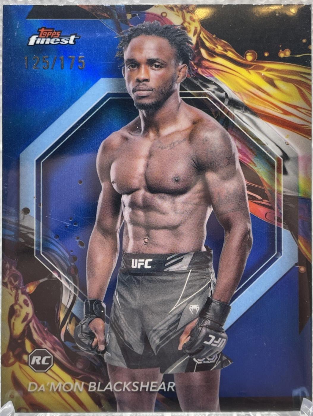 Da'Mon Blackshear 2024 Topps Finest UFC Base Uncommon #129 Blue Refractor
