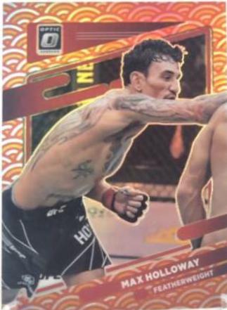 Max Holloway 2022 Panini Donruss Optic UFC Base #38 Photon