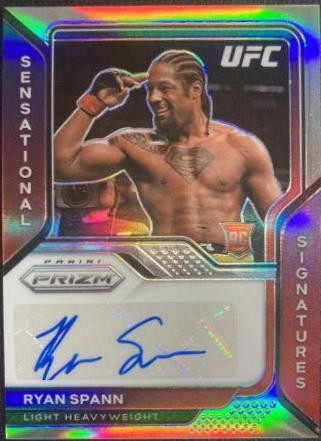 Ryan Spann 2021 Panini Prizm UFC Sensational Signatures #21 Silver
