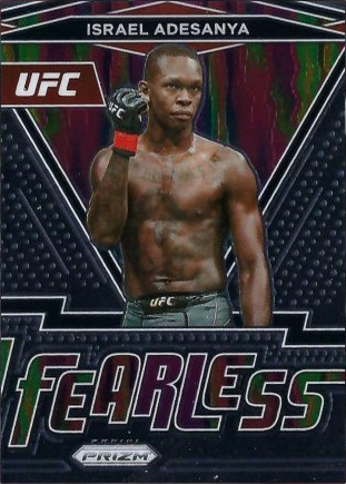 Israel Adesanya 2022 Panini Prizm UFC Fearless #1 Gold