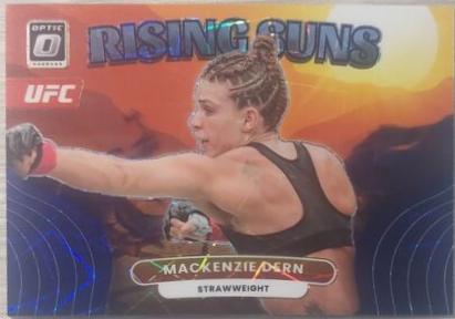 Mackenzie Dern 2023 Panini Donruss Optic UFC Rising Suns #13 Purple Velocity