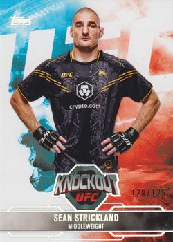 Sean Strickland 2025 Topps Knockout UFC Base #93 Holo Silver