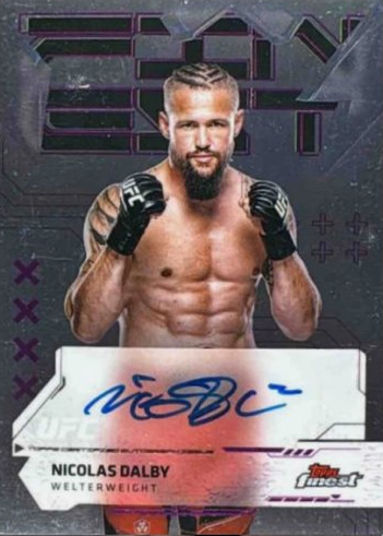 Nicolas Dalby 2025 Topps Finest UFC Finest Autographs #FA-ND Red Refractor
