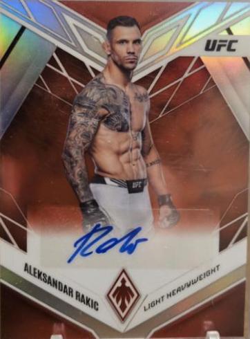 Aleksandar Rakic 2023 Panini Chronicles UFC Phoenix Autographs #1 Red