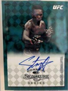 Israel Adesanya 2022 Panini Donruss UFC Signature Series #12 Green