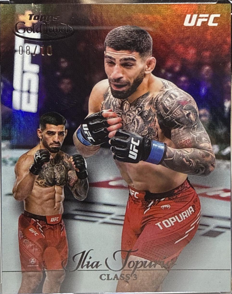 Ilia Topuria 2024 Topps Gold Label UFC Base Class III #8 Gold