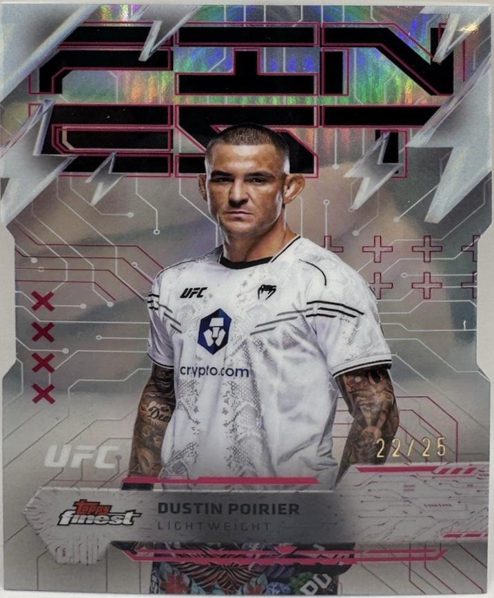 Dustin Poirier 2025 Topps Finest UFC Base Rare #281 Die-Cut Refractor