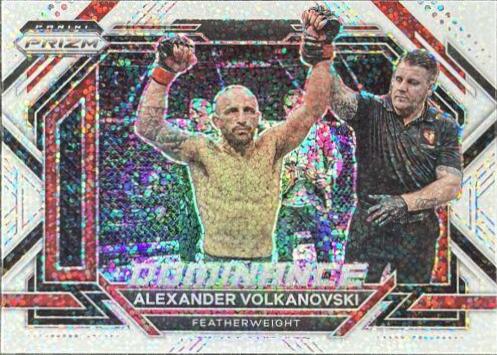 Alexander Volkanovski 2023 Panini Prizm UFC Dominance #16 White Sparkle