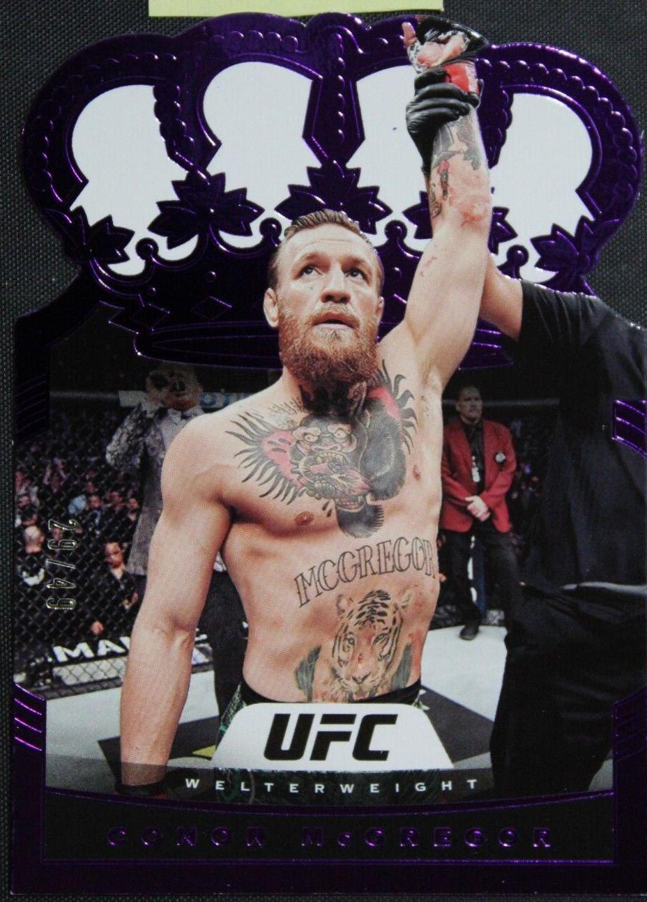 Conor McGregor 2021 Panini Chronicles UFC Base Crown Royale #14 Purple