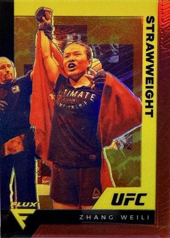 Zhang Weili 2021 Panini Chronicles UFC Base Flux #242 Red