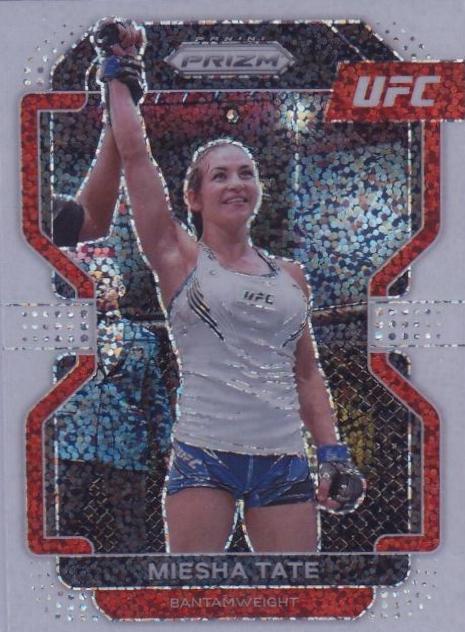 Miesha Tate 2022 Panini Prizm UFC Base #120 White Sparkle