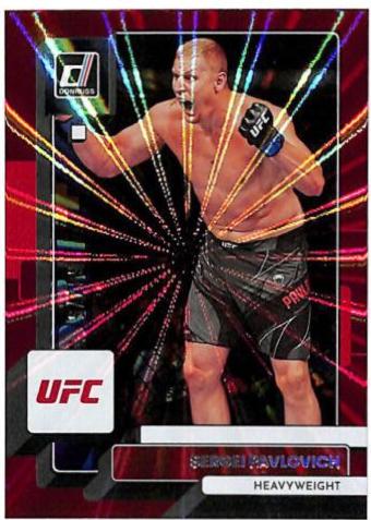 Sergei Pavlovich 2023 Panini Donruss UFC Base #79 Red Laser
