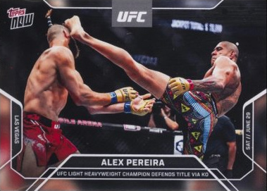 Alex Pereira Topps Now UFC Base #12 Orange