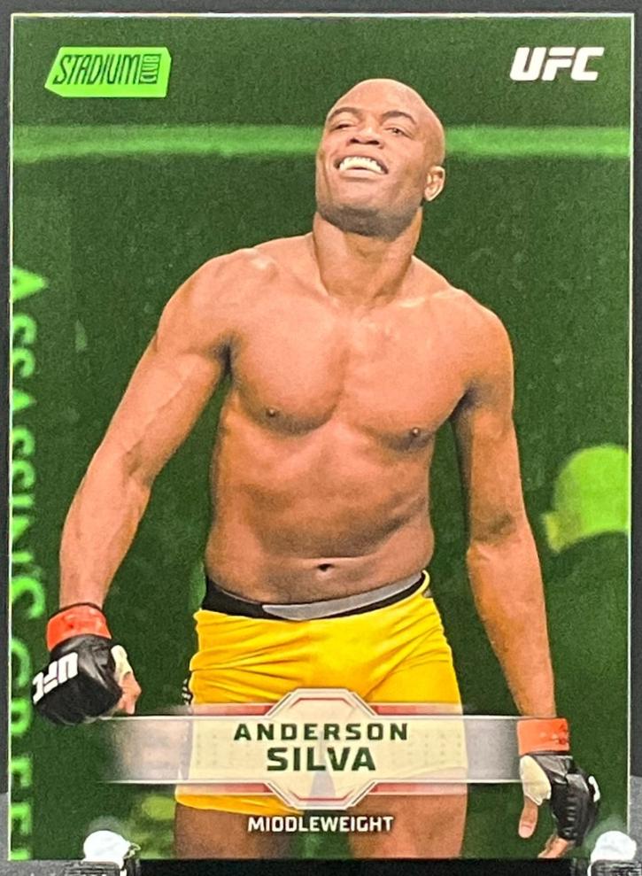 Anderson Silva 2026 Topps Stadium Club UFC Base #64 Lime Green