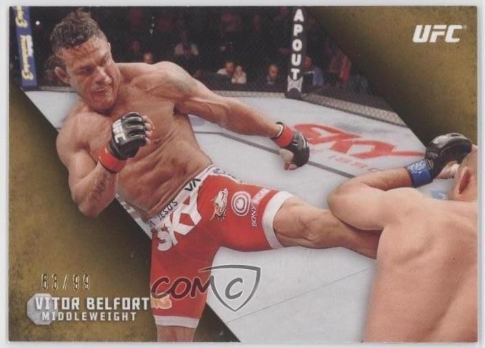 Vitor Belfort 2015 Topps UFC Knockout Base #92 Gold
