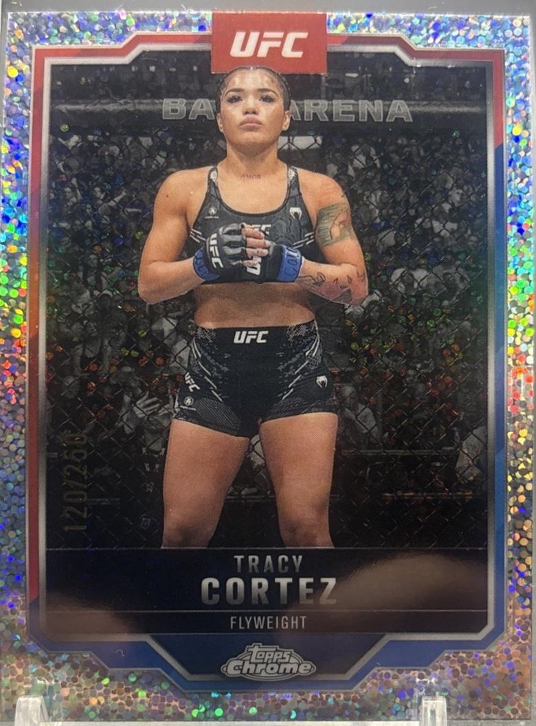 Tracy Cortez 2025 Topps Chrome UFC Base #134 Speckle Refractor