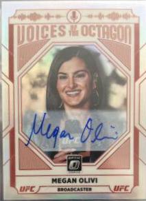 Megan Olivi 2022 Panini Donruss Optic UFC Voices of the Octagon Signatures #123 Holo