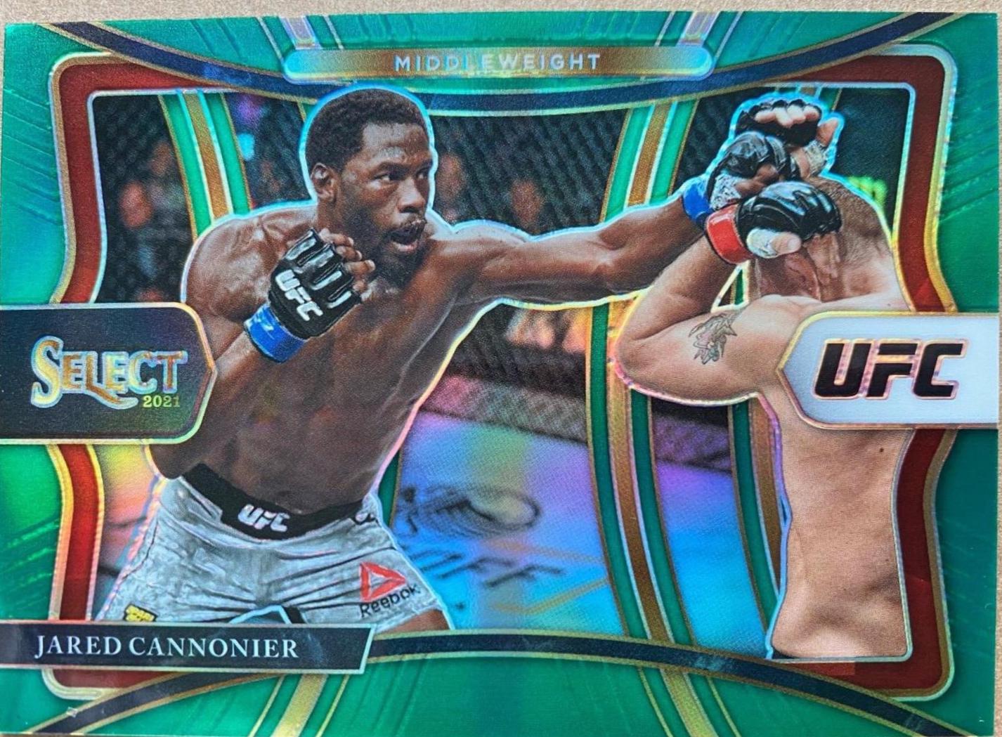 Jared Cannonier 2021 Panini Select UFC Premier Level #145 Green