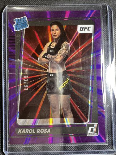 Karol Rosa 2022 Panini Donruss UFC Base #217 Purple Laser