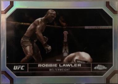 Robbie Lawler 2024 Topps Chrome UFC Base #165 Sepia Refractor