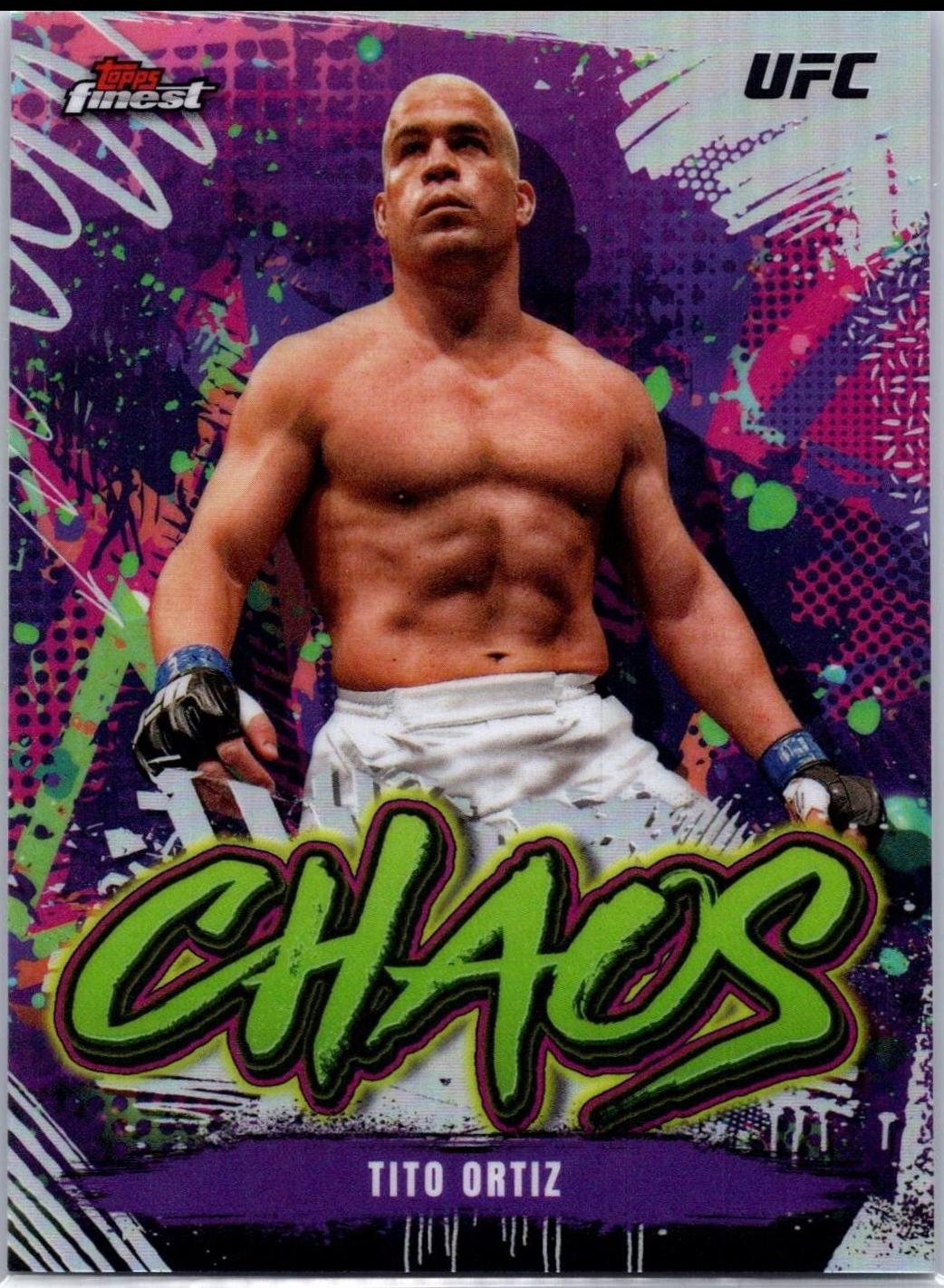 Tito Ortiz 2024 Topps Finest UFC Chaos #CHA-25 Refractor
