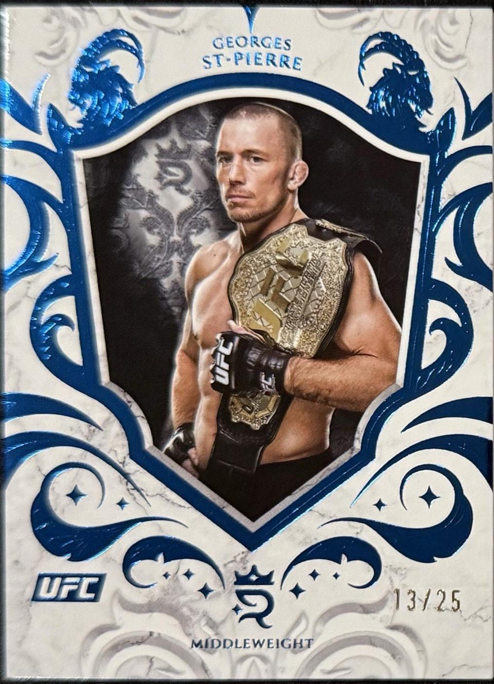 Georges St-Pierre 2025 Topps Royalty UFC Base #2 Blue