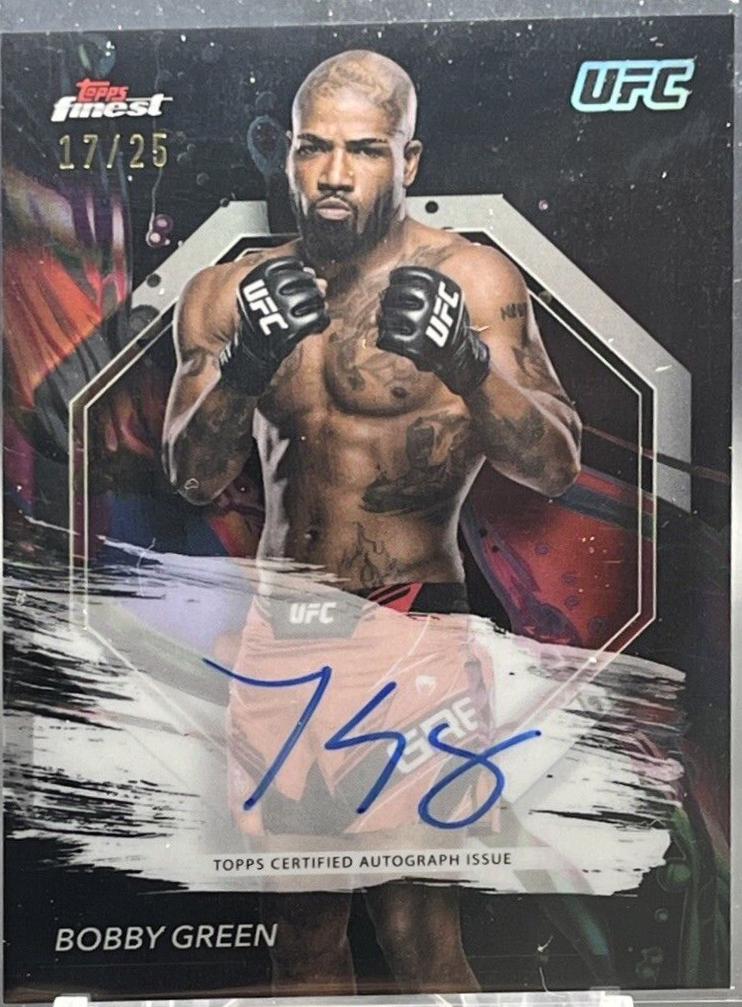 King Green 2024 Topps Finest UFC Finest Autographs #FA-BGN Black Refractor