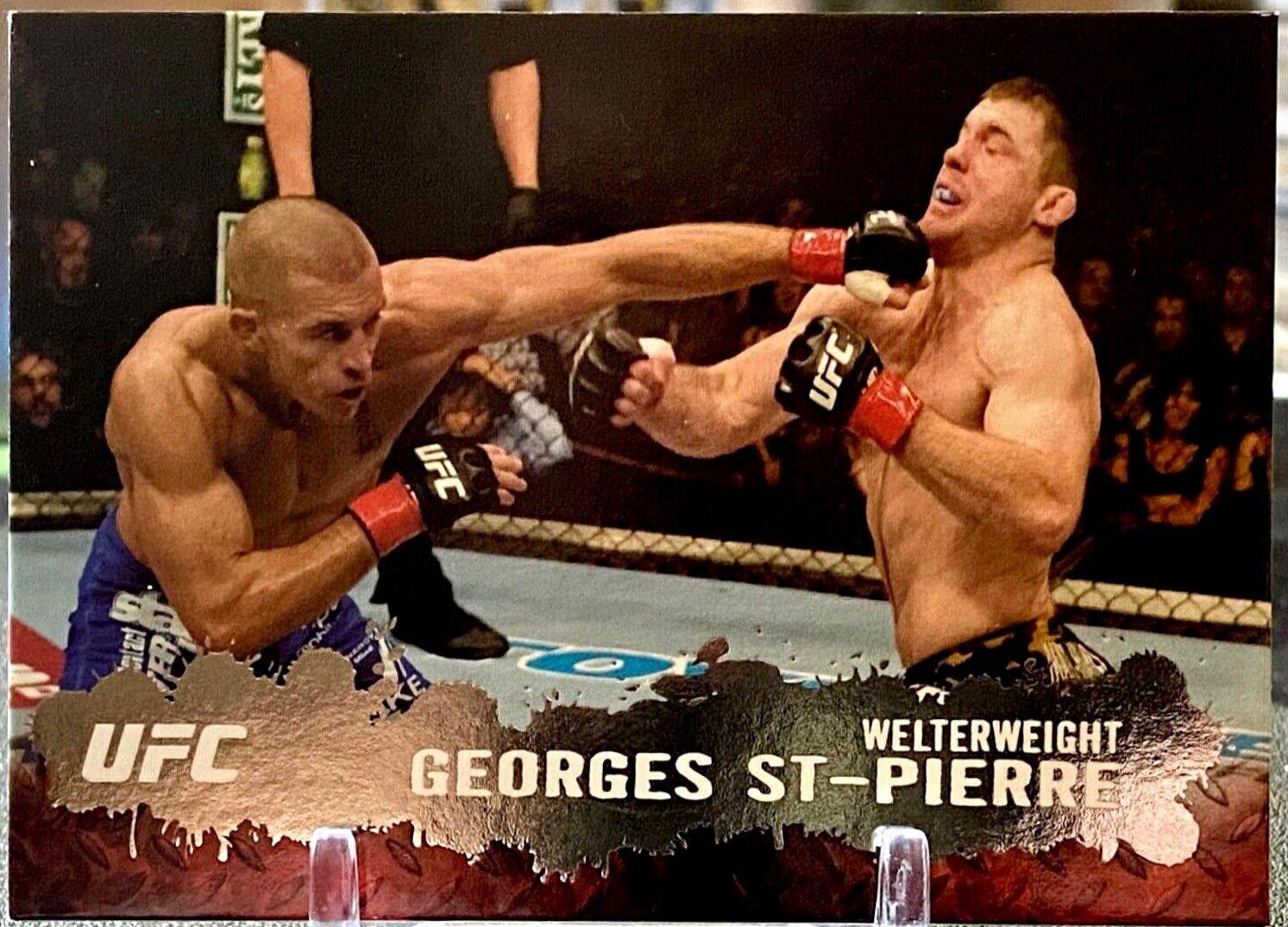 Georges St-Pierre 2009 Topps UFC Round 2 Base #100 Silver
