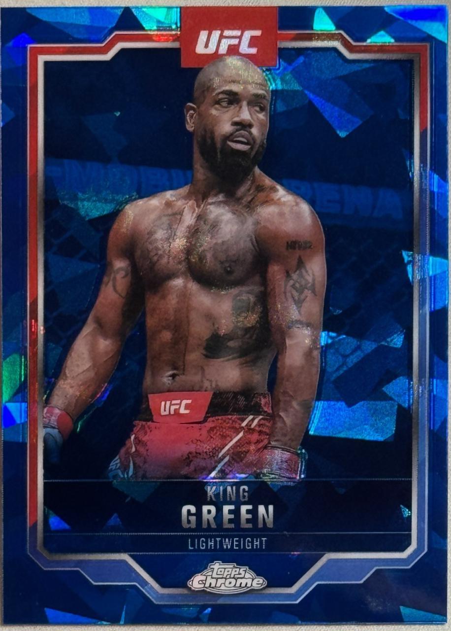 King Green 2025 Topps Chrome UFC Base #99 Green Refractor