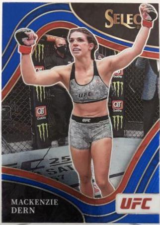 Mackenzie Dern 2022 Panini Select UFC Octagonside #263 Blue Prizm