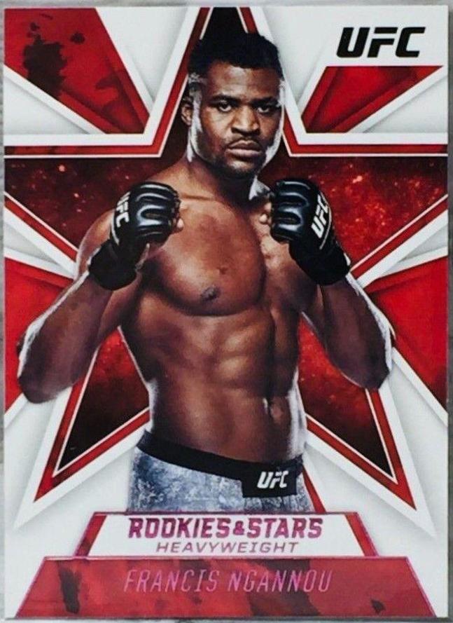 Francis Ngannou 2021 Panini Chronicles UFC Base Rookies and Stars #85 Pink