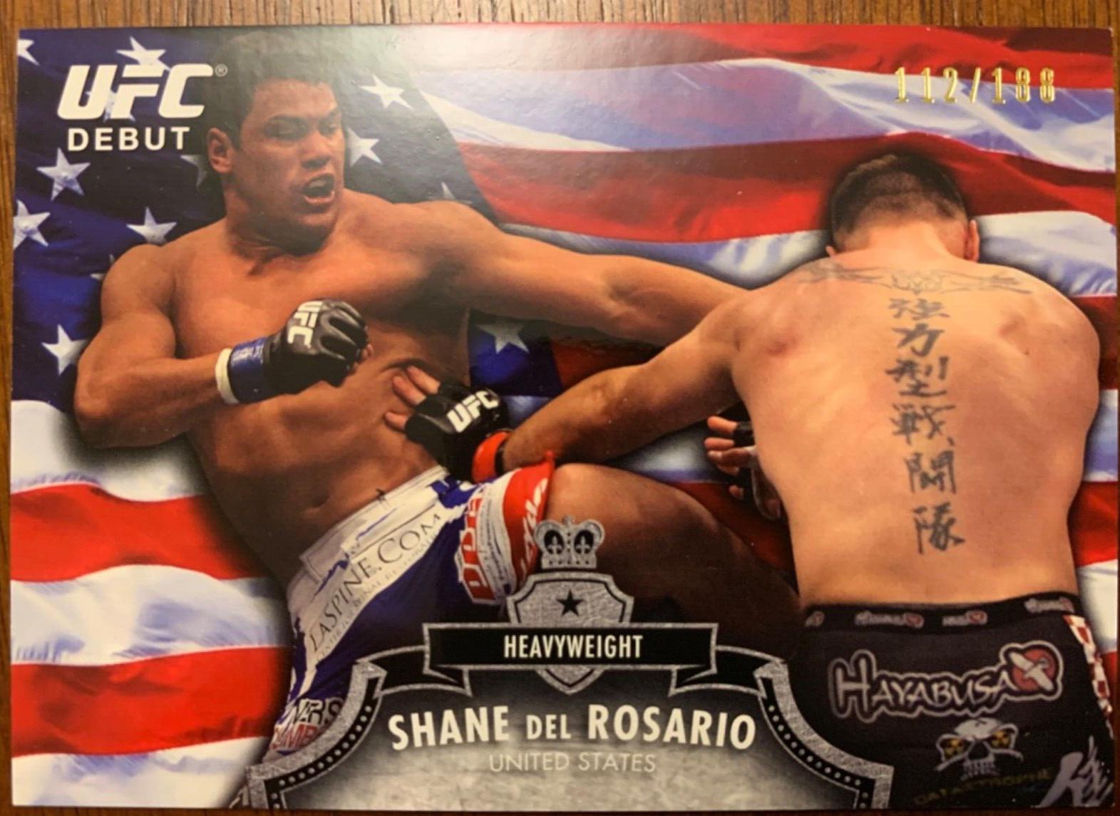 Shane Del Rosario 2012 Topps UFC Bloodlines Base #149 Flag