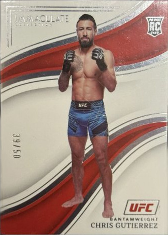 Chris Gutierrez 2023 Panini Immaculate Collection UFC Base #42 Platinum